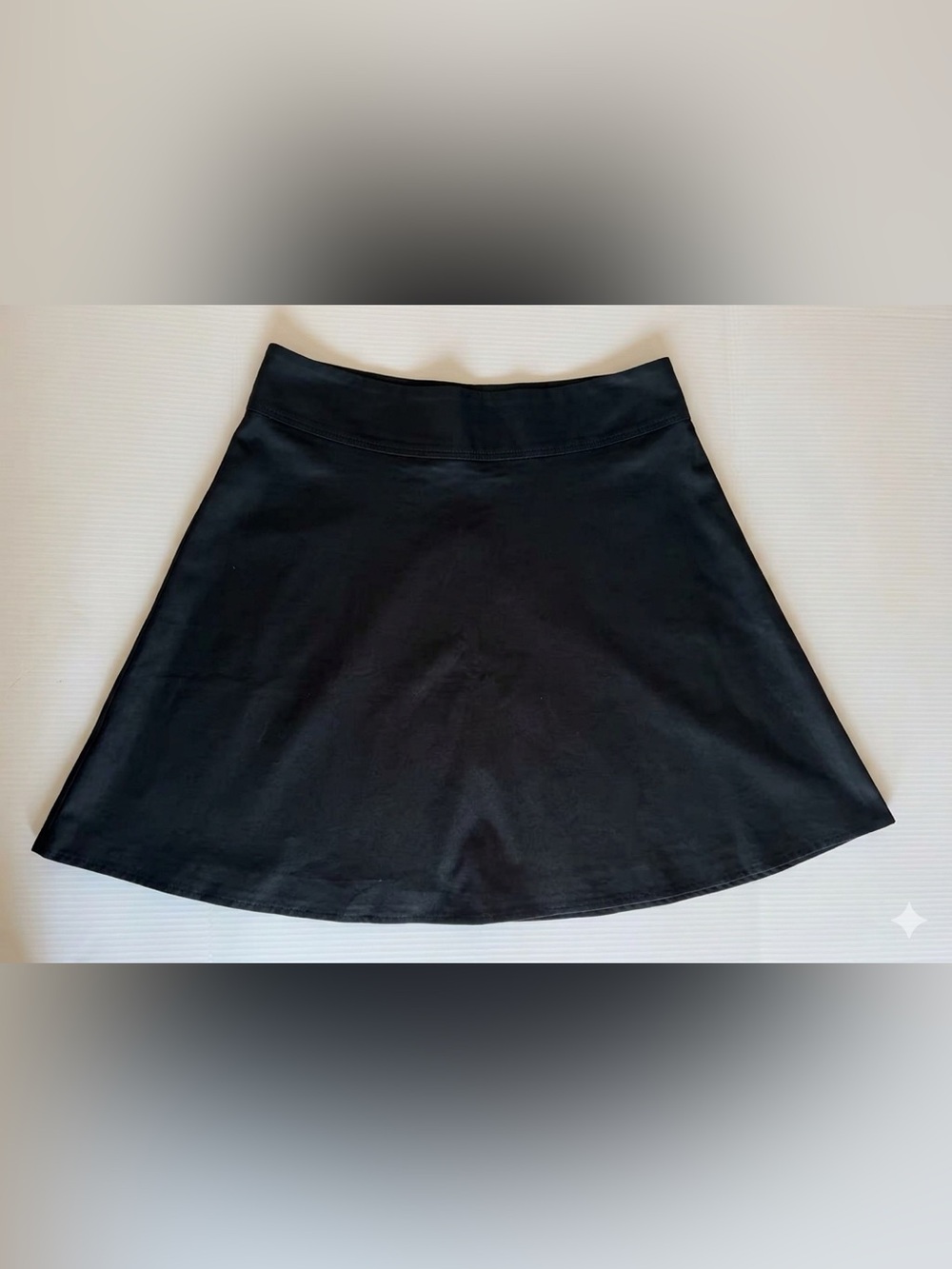 Merona Black 100% Linen A-Line Skirt Size 18 Like New